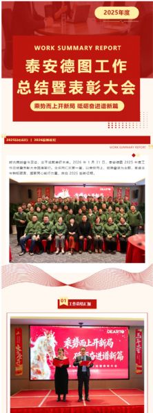 乘勢而上開新局 砥礪奮進譜新篇 | 泰安德圖工作總結(jié)暨表彰大會